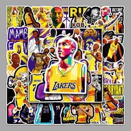 51 Sheets Unique Kobe Graffiti Stickers for Laptop Luggage Car Mobile Phone Decoration [Coupon Offer