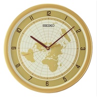 [Powermatic] Seiko QXA814G Hazlenut Dail World Map Wall Clock QXA814