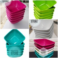 12 PCS / 1 LUSIN MANGKUK MELAMIN KOTAK / MANGKOK MELAMIN TEBAL DAN TERLARIS