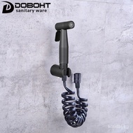 DOBOHT SET-SF015SS-1BL Bathroom 3 in 1 SUS304 Stainless Steel Bidet Spray Toilet Bidet Rinse Set with Holder and 2 metre PVE hose. EPTH