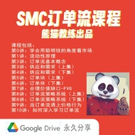 SMC/ICT订单流 顶级交易员思维 熊猫教练VIP系统课 熊猫交易学社【Google Drive 发货】