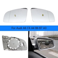 Car Mirrors For Audi A6 C6 A4 B6 B7 A3 mirror Rearview mirror reflector electric heating glass OEM：8