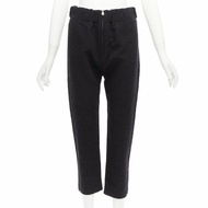 MARNI 2014 black cotton blend jacquard zip front tapered pants IT38 XS