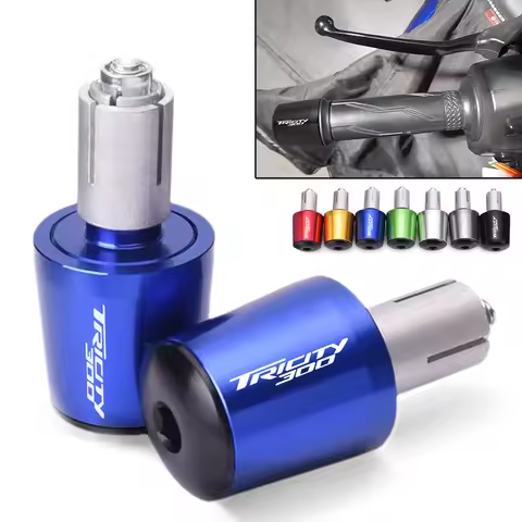 Tricity300 Logo Motorcycle Handle Bar End Plugs Caps Moto Handlebar Caps For Yamaha Tricity 125 155 
