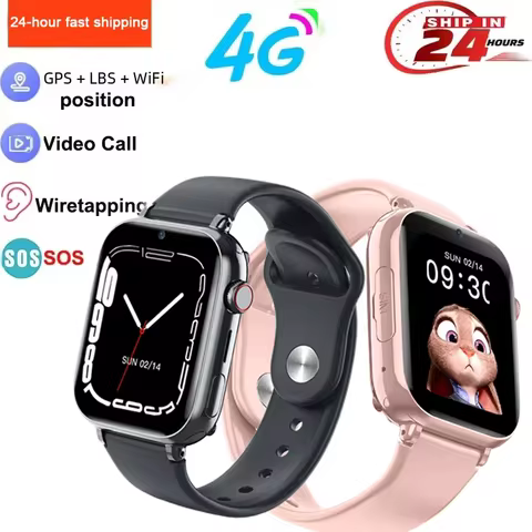 New Kids Watches Call Kids Smart Watch Children GPS SOS Waterproof Smartwatch Clock SIM Card Locatio