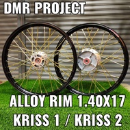 ALLOY RIM KRISS 1/KRISS 2 (DISC) 1.40X17 (COMPLATE SET) RIM ALLOY KRISS100/MR1/KRISS1/KRISS2 PITSTOP