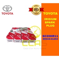 100% ORIGINAL Toyota Iridium Spark Plug SC20HR11 - 90919-01253 - Altis new ZRE142 Wish new ZGE10 ZGE20 CT200H Harrier