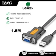 UGREEN 1.5M USB to DB9 RS232 Serial Female Adapter Cable 1Mbps Transfer for WindowsVista XP 2000 Lin
