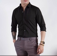 Áo sơ mi nam dài tay KJ chất vải lụa kate hàn form dáng slimfit phong cách hàn quốc KJ Vua Quần Jean