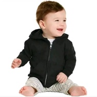 READY STOCK Kids Hoodies Unisex Boy & Girls Long Sleeve Solid Zipper Sweatshirts