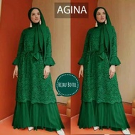 AR662 BJ - MAXI AGINA GAMIS AGINA GAMIS BRUKAT GAMIS PESTA