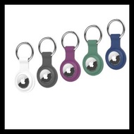 Apple Airtag 適用硅膠鑰匙圈 - 白色 定位器保護套 貓狗項圈 防丟項圈 寵物定位器 鑰匙項圈 Airtag保護套 定位器 防丟器 apple定位器 寵物定位器 Airtag1/2代