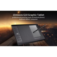 10moons G10 Master Graphic tablets 8192 Levels 10 x 6 inch Graphic Tablet No need charge Pen Pad Sup