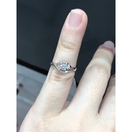 Eye ring 1 size 5/6 white 375/8K