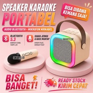 Smartcom Wireless Bluetooth Speaker with MIC Bluetooth Karaoke Speaker Portable Wireless K12