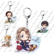Cute Anime Hetalia Axis Powers APH Acrylic Mica Chibi keychain, accessories for hanging backpacks, h