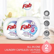 [NEW] Fab All-in-One Laundry Capsules 60pcs x 2 Tubs