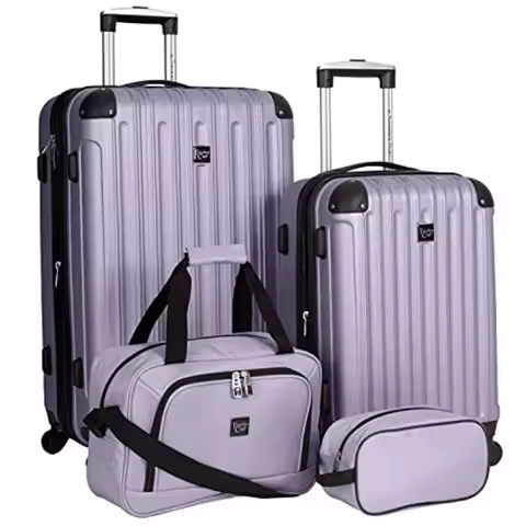 zz-Midtown Hardside 4-Piece Luggage Travel Set, Lilac