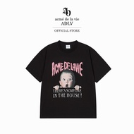 ADLV [acme de la vie] เสื้อยืด Oversize Halloween Scream Boy Short Sleeve T-Shirt Black (50021SSBSSU