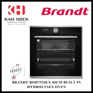 BRANDT BOH7534LX 60CM BUILT IN HYDROLYSES OVEN + 2 YEARS WARRANTY