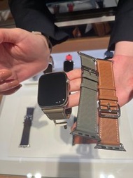 預定！香港專門店Hermes愛馬仕Apple Watch 蘋果手錶S845mm銀盤