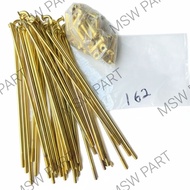 PLAIN GOLD WHITE MOTORCYCLE SPOKES