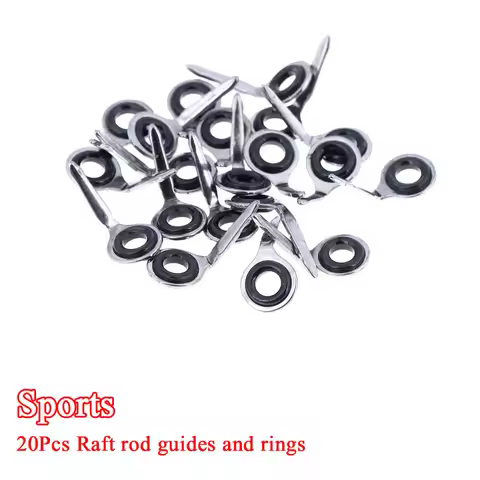 20PCS MKG 1.0S 1.5S 2.0S 3.0S Miniature Guide Series Non Ceramic Ring Model Fishing Rod Repair Guide