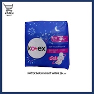 Kotex Maxi Night Wing 28cm / Kotex Maxi Night Non-Wing 32cm