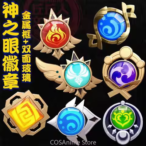Genshin Impact Nod-Krai Vision Game Cosplay Badge Luminous Brooch Backpack Clothing Pendant Collecti
