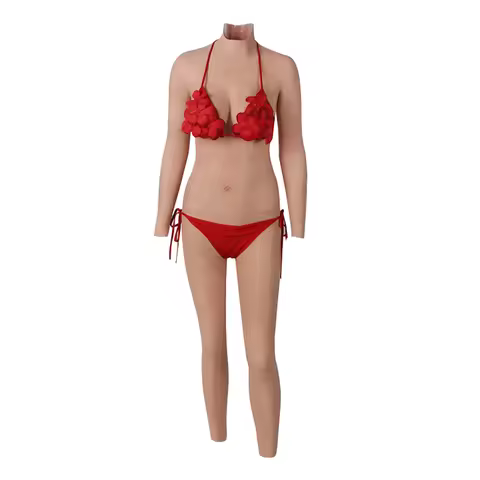Dokier Fake Pussy Silicone Bodysuit Breast Plate Breast Forms Vagina For Transgender Crossdressers F