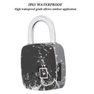 NEW Smart Fingerprint Padlock Safe USB Charging Rechargeable Waterproof Door Lock