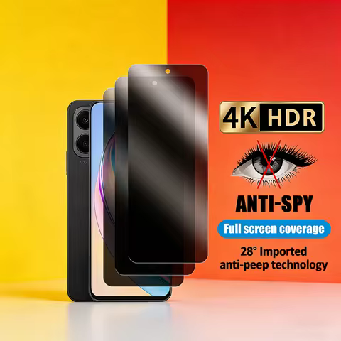 3D Privacy Screen Protectors For Honor Magic 8 Lite Anti-spy Protective Glass For Honor Win RT X7d X