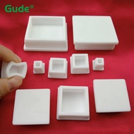 Square Silicone Rubber End Caps T Type Blanking Plugs Tube Box Section Insert Seal Stopper White 9.6