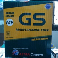 AKI MOBIL / BATTERY GS ASTRA TYPE GS MF 36B20R / NS40Z 12V 35AH - SUKU CADANG MOBIL