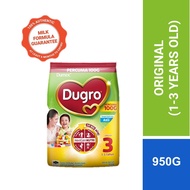 Dumex Dugro Step 3 Original/Asli Growing Up Milk Formula 1-3 years (950g)