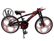 LAJAK 20'' INCH VIP DISC BRAKE BASIKAL VIP  BODY   SPORT RIM AND FORK SPRING