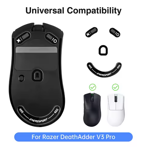 Mouse Skates Mouse Feet Mice Feet Smooth Glass Wireless Gaming Mouse feet Replacement for Razer Deat