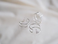 托帕石現代設計戒指白托帕石銀戒指 silver925 自由尺寸