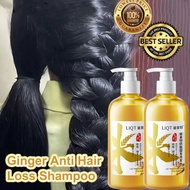 100% original hair loss shampoo anti dandruff shampoo Ginger shampoo 500ml Anti-dandruff and oil control Anti hair loss Promote hair growth