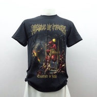 Fashion 【s-5xl】ผ้าฝ้าย 100%เสื้อวง Cradle of Filth ลิขสิทธิ์แท้ 100% S-5XL Tee