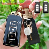 Car TPU Key Cover Case For Mitsubishi ASX Xpander Triton Outlander Montero Sport Keyless 2/3 Buttons Remote Key Case Shell holder keychain