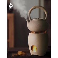 日式炭爐紅泥茶爐橄欖碳爐小火爐煮茶壺茶道零配禪意功夫陶瓷茶具