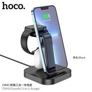Hoco CW44 แท่นชาร์จ Wireless Charger 3in1 สินค้าพร้อมส่งจากไทย