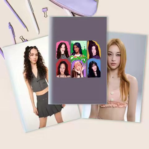 A5 Journal Notebook - Katseye Photocard Artwork Megan - Beautiful Chaos Album Note Book - Birthday P