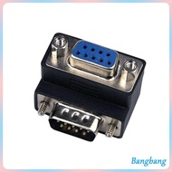 Bang RS232 DB9pin Serial Male Female Converter Adapter RS 232 DP9 Coupler 90 Degree
