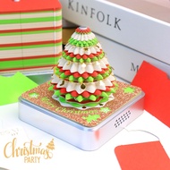 11.23 Christmas Panoramic Three-Dimensional Note Paper Desk Calendar Paper Carving d Three-Dimension