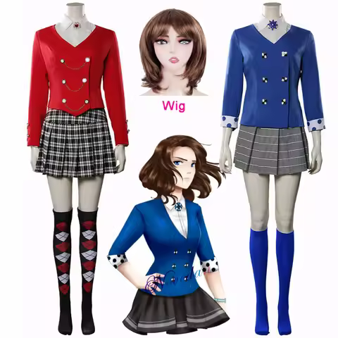 Movie Heathers The Musical Veronica Sawyer Cosplay Costume Jd Heather Chandler Wig Uniform Jacket Sk