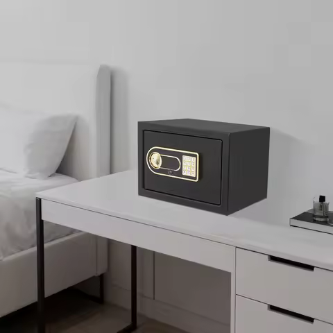 Steel Fireproof Safe Box, Home Security Electronic Safe W/Digital Keypad Lock, Q235 Steel Thickening