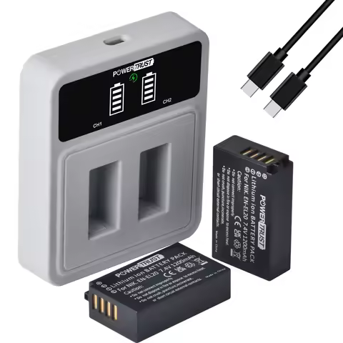 PowerTrust 7.4V 1200mAh EN-EL20 Bateria EN EL20 ENEL20 Camera Battery for NIKON 1 J1, 1 J2,1 J3, 1 A
