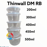 THINWALL DM/TEMPAT MAKAN BULAT/THINWALL BULAT 300ML RB 1 DUS 500 SET